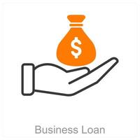 Business Loan and loan icon concept vector