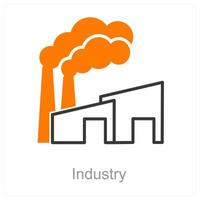 Industry and factory icon concept vector