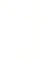 Sitting Pig Chalk Drawing png