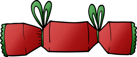 cartoon doodle christmas cracker png