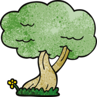 árbol de garabato de dibujos animados png