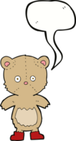 Cartoon-Teddybär mit Sprechblase png