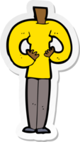 sticker of a cartoon female body png