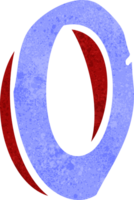 Zeichentrickbuchstabe o png