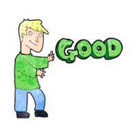 cartoon man doing good png