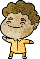 hombre amable de dibujos animados png