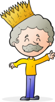 cartoon person wearing crown png