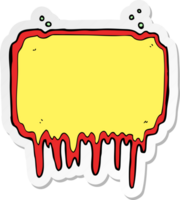 sticker of a cartoon melting frame png