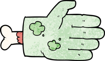 tecknad serie zombie hand png