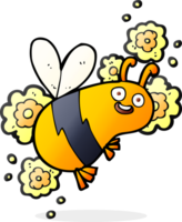 Cartoon fliegende Biene png