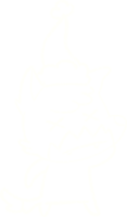 Festive Wolf Chalk Drawing png