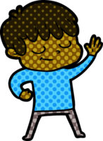 niño feliz de dibujos animados png