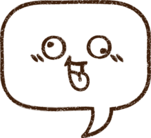 Speech Bubble Charcoal Drawing png