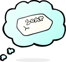 hand drawn thought bubble cartoon soap png