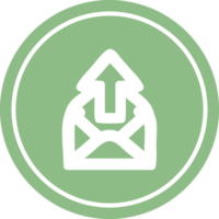 senden Email kreisförmig Symbol Symbol png