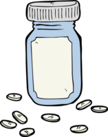 Cartoon-Glas mit Pillen png