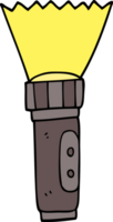 tecknad doodle elektrisk ficklampa png