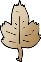 cartoon doodle leaf png