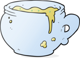 hand drawn cartoon mug of soup png