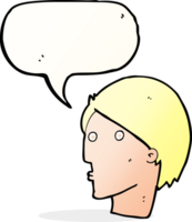 cartoon surprised face with speech bubble png