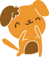 cartone animato illustrazione kawaii di un' carino cane png