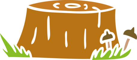 hand drawn cartoon doodle of a tree log png