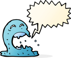 tecknad serie äckligt spöke med Tal bubbla png