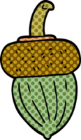 cartoon doodle acorn png