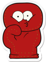 sticker of a cartoon boxing glove png