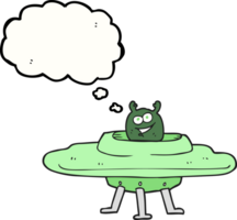 thought bubble cartoon spaceship png