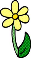 cartoon doodle spring flower png