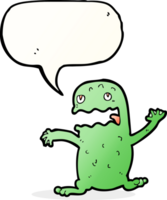 cartoon funny frog with speech bubble png