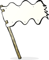 drapeau blanc de dessin animé png