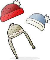 dessin animé hiver Chapeaux png