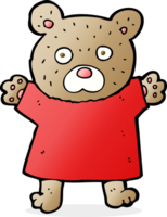 lindo oso de peluche de dibujos animados png