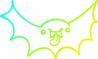 Kalte Gradientenlinie Zeichnung Cartoon Vampirfledermaus png