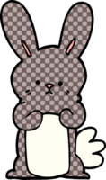 lapin de dessin animé doodle lapin png