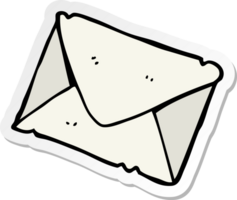 sticker of a cartoon letter png