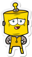 sticker of a cartoon robot png