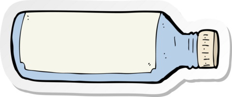 Aufkleber einer Cartoon-Wasserflasche png