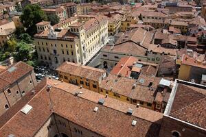 Verona Italy 09 03 2023. Red tiled roofs in the city of Verona. photo