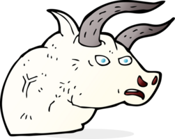 tête de taureau en colère de dessin animé png