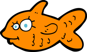 cartone animato contento pesce rosso png