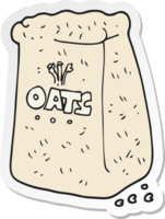 sticker of a cartoon oats png