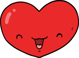 cartoon love heart character png