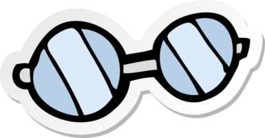 adesivo de óculos de desenho animado png