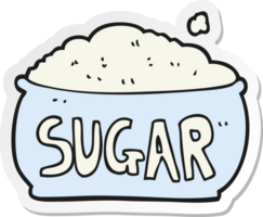 sticker of a cartoon sugar bowl png