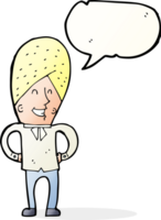 cartoon happy man with speech bubble png
