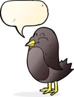 oiseau de dessin animé avec bulle de dialogue png