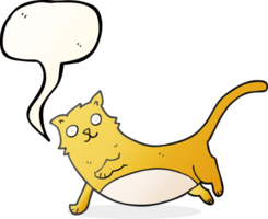 speech bubble cartoon cat png